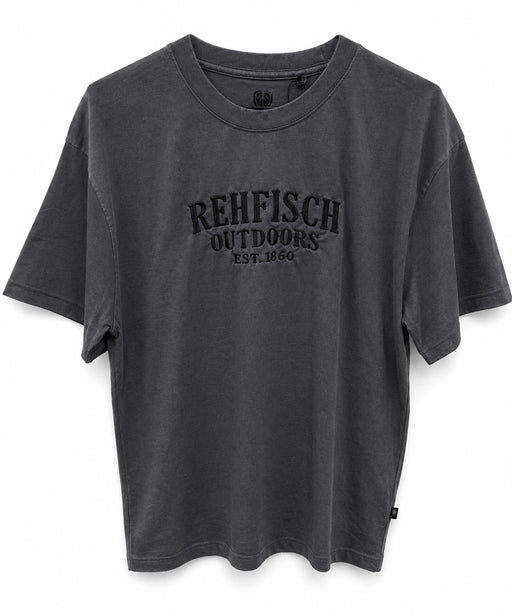 STONEY CREEK REHFISCH OUTDOORS EMBROIDERED TEE GREY MENS 4XL [SIZE:4XL]