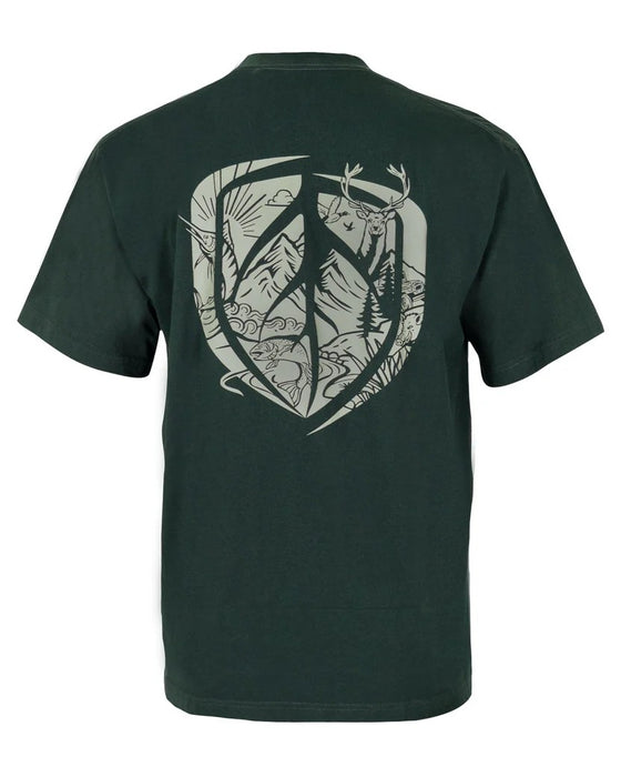 STONEY CREEK BRAND PROUD OUTDOORS TEE PINE GREEN 4XL [SIZE:4XL]