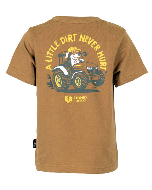 STONEY CREEK KIDS A LITTLE DIRT NEVER HURT TEE RUST 10 [SIZE:10]