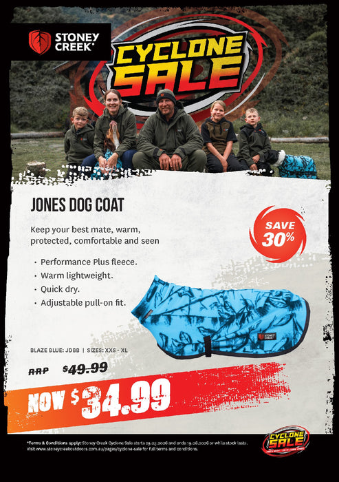 STONEY CREEK JONES DOG COAT BLAZE BLUE XL [SIZE:XL]