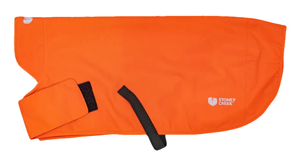STONEY CREEK DOG COAT WATERPROOF BLAZE ORANGE