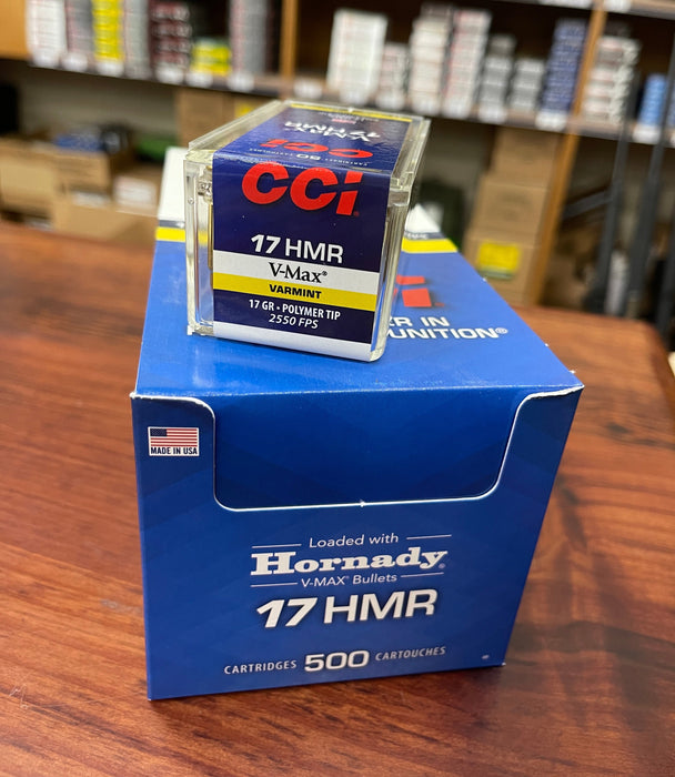 CCI RIMFIRE 17 HMR V-MAX 17 GR BT (C49) BRICK 500 PK