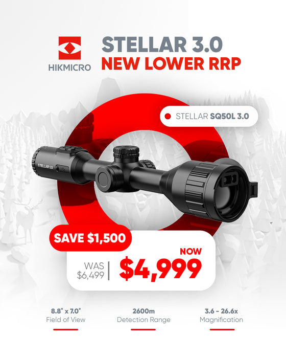 HIKMICRO STELLAR SQ50L 3.0 LRF THERMAL TUBE SCOPE