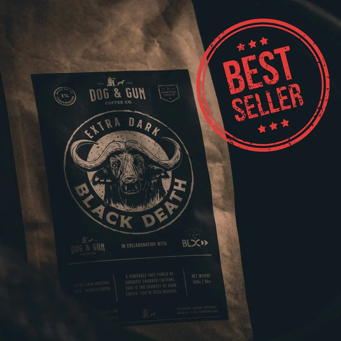 DOG & GUN COFFEE BLACK DEATH WHOLE BEANS 500G