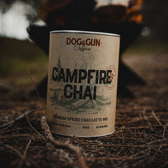 DOG & GUN CAMPFIRE CHAI 500G TIN