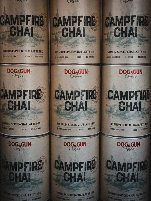 DOG & GUN CAMPFIRE CHAI 500G TIN