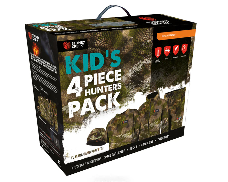 STONEY CREEK KIDS HUNTERS PACK 4 PIECE TCF CAMO