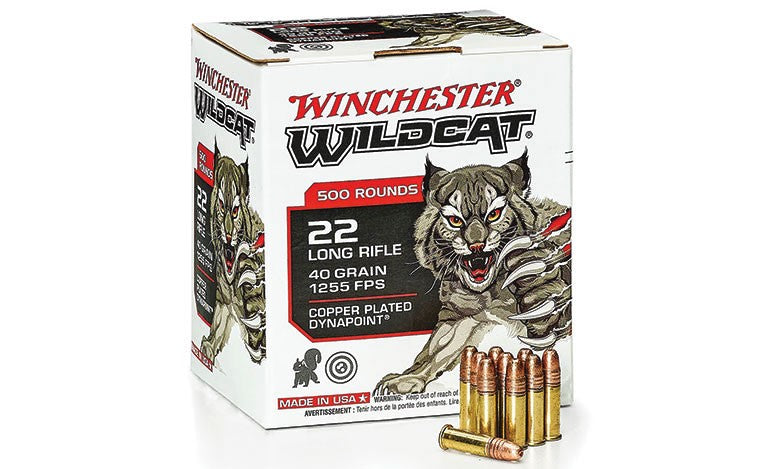 WINCHESTER WILDCAT 22LR 40 GR COPPER PLATED DYNAPOINT