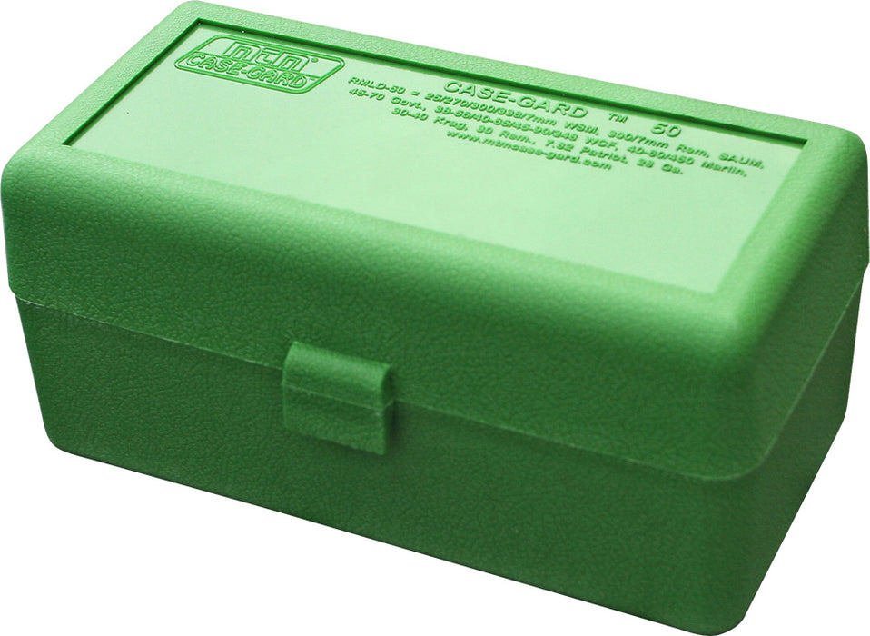 MTM AMMO BOX RIFLE GREEN RMLD-50-10