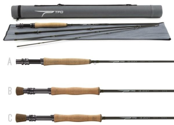 TEMPLE FORK OUTFITTERS LEGACY 7WT 9' 4PCE SW FLY ROD (FULL WELLS GRIP)