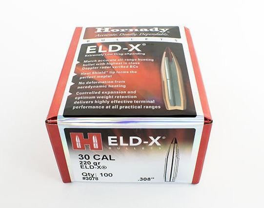 HORNADY PROJECTILE .308 220 GR ELD-X 100 PK (3078)