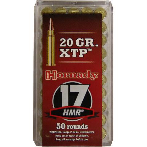 HORNADY RIMFIRE 17 HMR 20GN XTP 50 PK