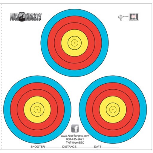 NICE TARGET 40CM 3 SPOT COLOR TARGET — H Rehfisch & Co