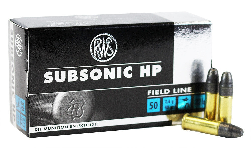 RWS RIMFIRE 22LR SUBSONIC HP 50 PK