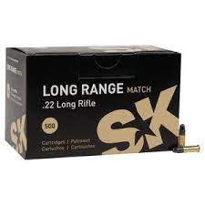 SK RIMFIRE 22LR 40 GR LONG RANGE MATCH 1106FPS 500 PK