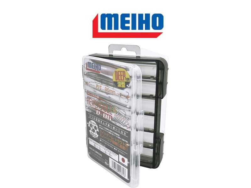 MEIHO REVERSIBLE TACKLE TRAY D-86 CLEAR