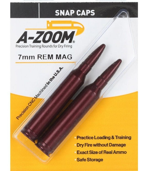 A-ZOOM SNAP CAPS 7MM REM MAG 2PK